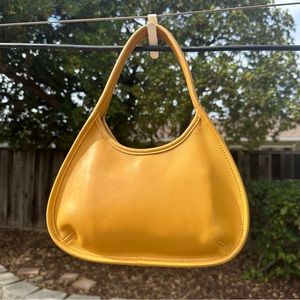 Coach Vintage 9027 Leather Ergo Mini Boho Purse Yellow/Tan